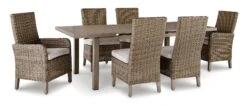 Beach Front Outdoor Dining Set W/ Beachcroft Chairs -Signature Design by Ashley P323 635 P791 601 set 2