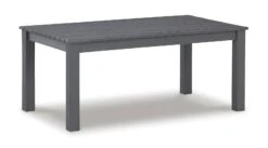 Fynnegan Outdoor Loveseat W/ Table (Gray) -Signature Design by Ashley P349 034 loveseat table 12