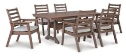 Emmeline Outdoor Dining Set -Signature Design by Ashley P420 625 601A set 4