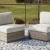 Calworth Outdoor Armless Chair (Set Of 2)
