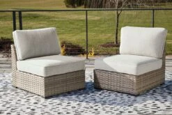 Calworth Outdoor Armless Chair (Set Of 2)