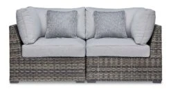 Harbor Court Modular Outdoor Sectional Set W/ Coulee Mills Fire Pit Table -Signature Design by Ashley P459 877 corner 1