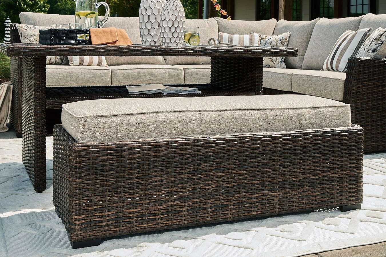 Brook Ranch Outdoor Sectional Set 4 Brook Ranch Outdoor Sectional Set - Image 4