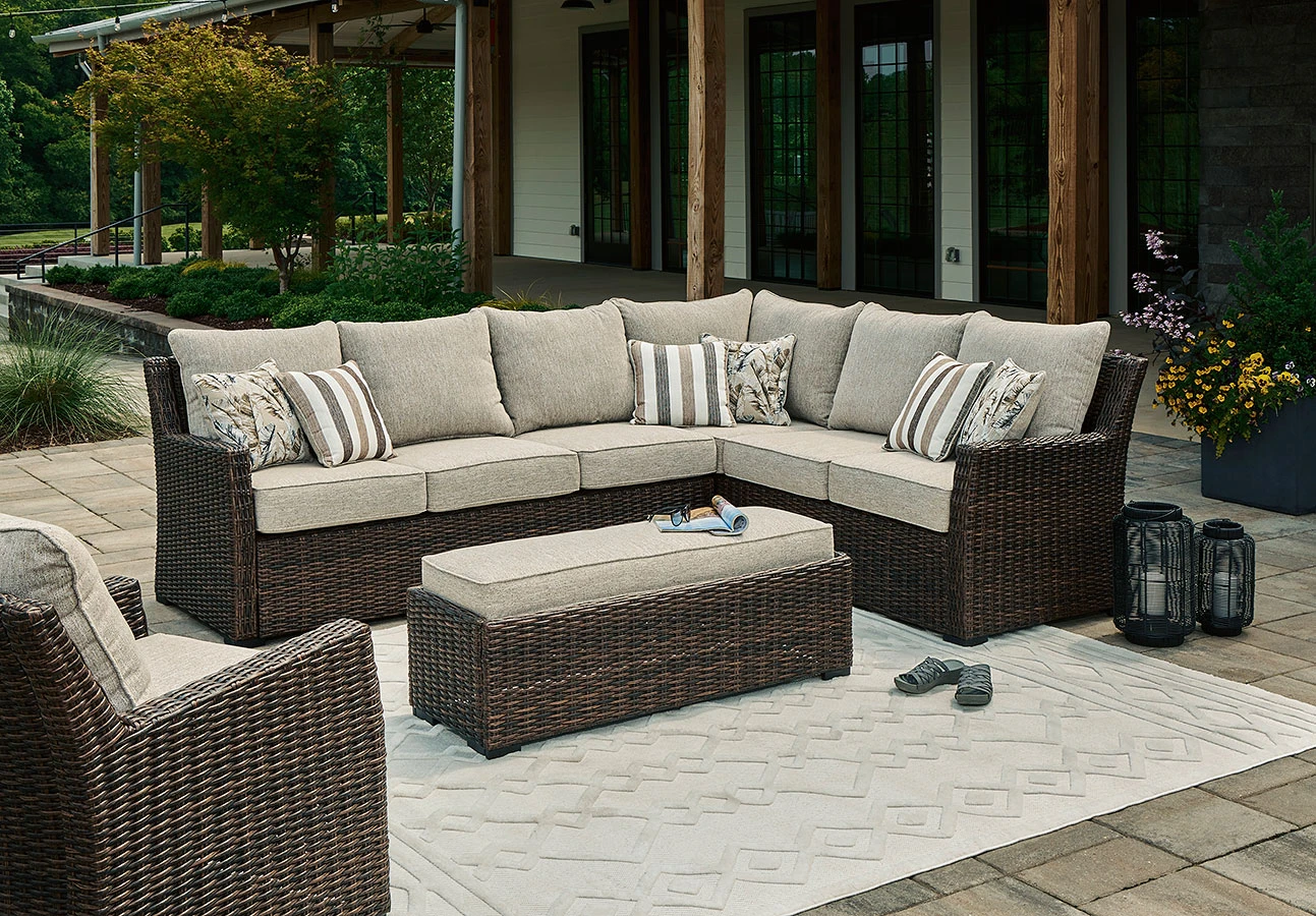 Brook Ranch Outdoor Sectional Set 3 Brook Ranch Outdoor Sectional Set - Image 3
