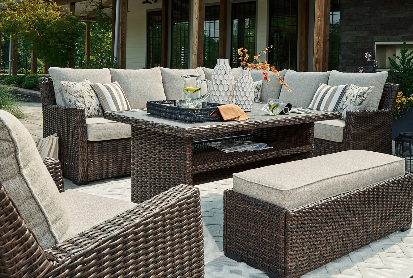 Brook Ranch Outdoor Sectional Set 7 Brook Ranch Outdoor Sectional Set - Image 7