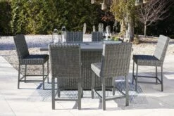 Palazzo Outdoor Bar Table Set -Signature Design by Ashley P520 665 130 set 3