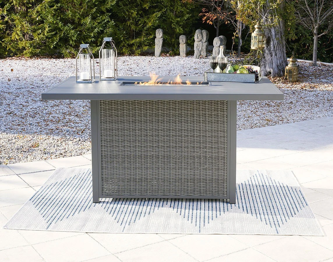 Palazzo Outdoor Bar Table W/ Fire Pit 1 Palazzo Outdoor Bar Table W/ Fire Pit