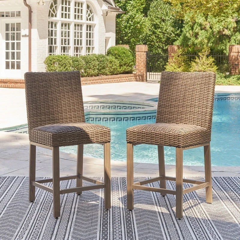 Walton Bridge Outdoor Barstool (Set Of 2)