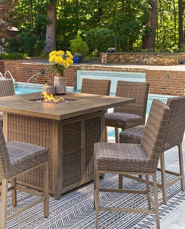 Walton Bridge Outdoor Fire Pit Bar Table Set 20 Walton Bridge Outdoor Fire Pit Bar Table Set - Image 20