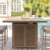 Walton Bridge Outdoor Bar Table W/ Fire Pit