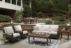 Paradise Trail Outdoor Seating Set -Signature Design by Ashley P750 838 835 set 3