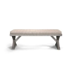 Beach Front Outdoor Dining Set W/ Beachcroft Chairs And Bench -Signature Design by Ashley P791 600 bench 2 2