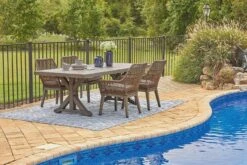 Beachcroft Outdoor Dining Set W/ Beach Front Chairs -Signature Design by Ashley P791 625 P399 601A set 2