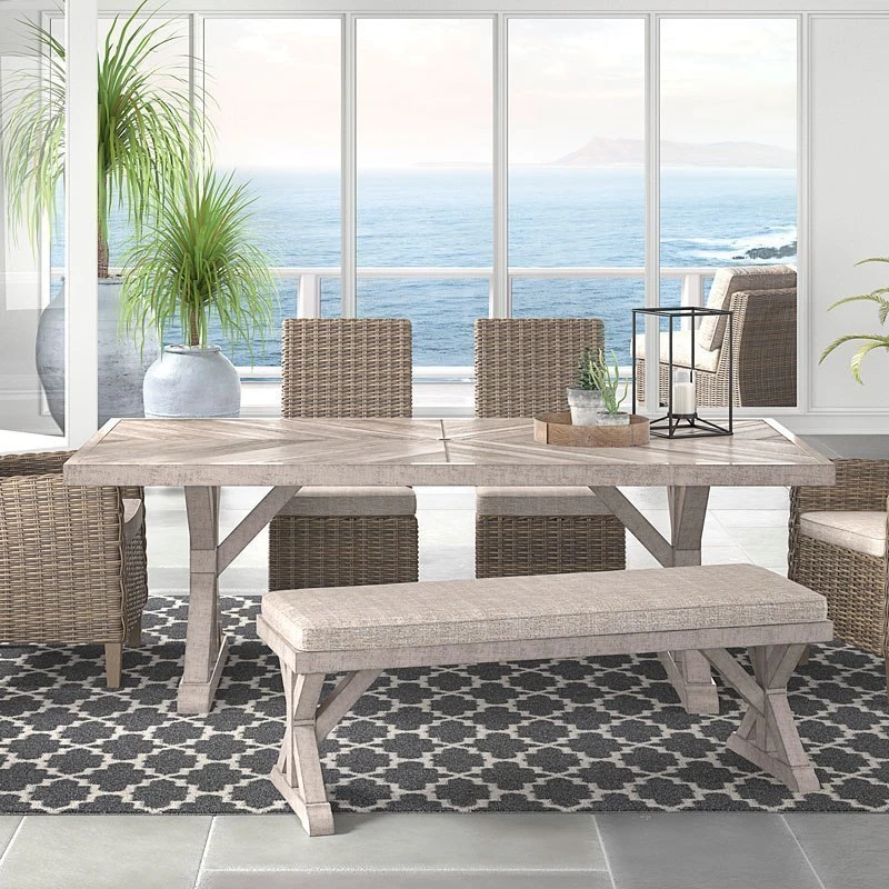 Beachcroft Outdoor Dining Set W/ Bench 2 Beachcroft Outdoor Dining Set W/ Bench - Image 2