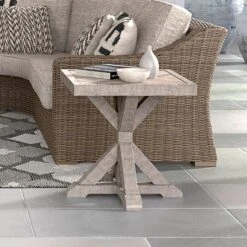 Beachcroft Outdoor Square End Table