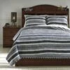 Merlin Gray And Cream Youth Coverlet Set