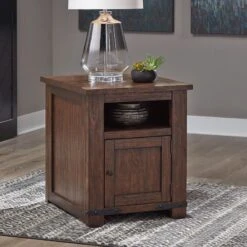 Kilmartin Chocolate Reclining Living Room Set 33 Kilmartin Chocolate Reclining Living Room Set -Signature Design by Ashley T372 3 table 1