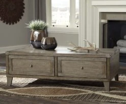 HyllMont Gray Power Reclining Living Room Set W/ Adjustable Headrests -Signature Design by Ashley T904 9 cocktail table 1