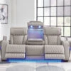 Boyington Gray Power Reclining Sofa W/ Air Massage System
