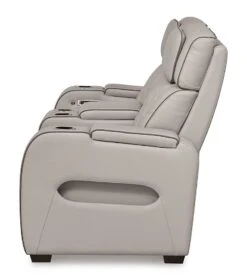 Boyington Gray Power Reclining Console Loveseat W/ Air Massage System 15 Boyington Gray Power Reclining Console Loveseat W/ Air Massage System -Signature Design by Ashley U2710518 loveseat 8
