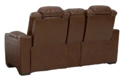 Backtrack Chocolate Power Reclining Console Loveseat W/ Adjustable Headrests 13 Backtrack Chocolate Power Reclining Console Loveseat W/ Adjustable Headrests -Signature Design by Ashley U2800418 loveseat 7
