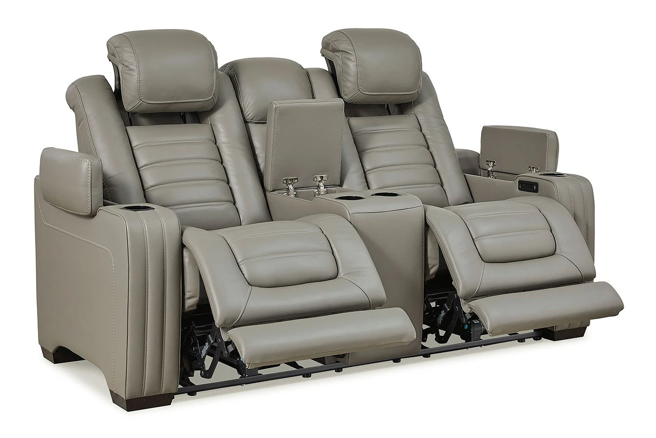 Backtrack Gray Power Reclining Living Room Set W/ Adjustable Headrests 13 Backtrack Gray Power Reclining Living Room Set W/ Adjustable Headrests - Image 13