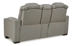 Backtrack Gray Power Reclining Living Room Set W/ Adjustable Headrests 35 Backtrack Gray Power Reclining Living Room Set W/ Adjustable Headrests -Signature Design by Ashley U2800518 loveseat 6