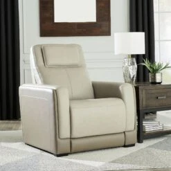 Battleville Almond Power Reclining Living Room Set W/ Adjustable Headrests -Signature Design by Ashley U3070513 recliner 1