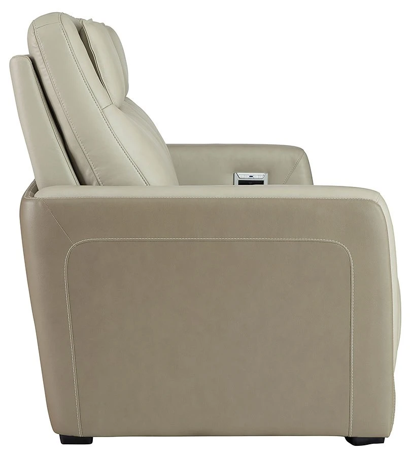 Battleville Almond Power Reclining Sofa W/ Adjustable Headrests 4 Battleville Almond Power Reclining Sofa W/ Adjustable Headrests - Image 4