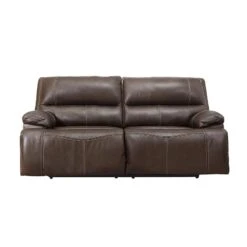 Ricmen Walnut Power Reclining Sofa W/ Adj Headrest 7 Ricmen Walnut Power Reclining Sofa W/ Adj Headrest -Signature Design by Ashley U4370147 sofa walnut 3
