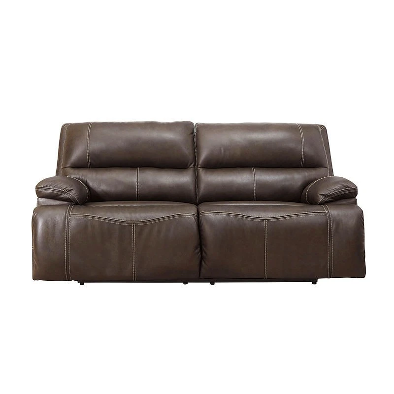 Ricmen Walnut Power Reclining Sofa W/ Adj Headrest 3 Ricmen Walnut Power Reclining Sofa W/ Adj Headrest - Image 3