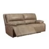 Ricmen Putty Power Reclining Sofa W/ Adj Headrest