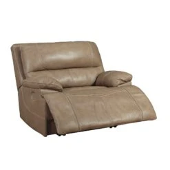 Ricmen Putty Wide Seat Power Recliner -Signature Design by Ashley U4370282 recliner putty 3