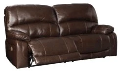 Hallstrung Chocolate Power Reclining Sofa W/ Adjustable Headrests 8 Hallstrung Chocolate Power Reclining Sofa W/ Adjustable Headrests -Signature Design by Ashley U5240247 sofa 3