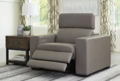 Texline Gray Power Recliner W/ Adjustable Headrest -Signature Design by Ashley U5960313 recliner 4