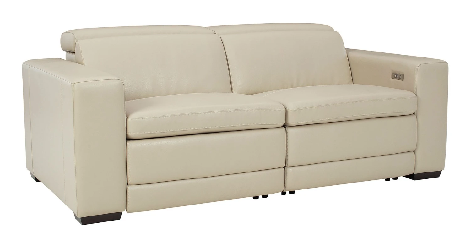 Texline Sand Power Reclining Loveseat W/ Adjustable Headrests 4 Texline Sand Power Reclining Loveseat W/ Adjustable Headrests - Image 4