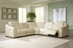 Center Line Cream Modular Power Reclining Sectional -Signature Design by Ashley U6340558 77 62 sectional 1