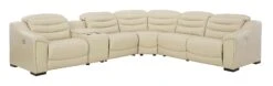 Center Line Cream Modular Power Reclining Sectional -Signature Design by Ashley U6340558 77 62 sectional 4