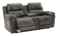 Edmar Charcoal Power Reclining Living Room Set W/ Adjustable Headrests 32 Edmar Charcoal Power Reclining Living Room Set W/ Adjustable Headrests -Signature Design by Ashley U6480618 loveseat 5