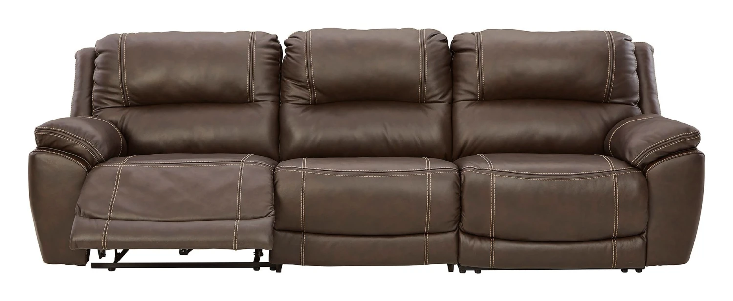 Dunleith Chocolate Power Reclining Sofa W/ Adjustable Headrests 2 Dunleith Chocolate Power Reclining Sofa W/ Adjustable Headrests - Image 2