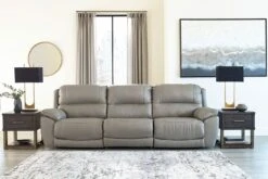 Dunleith Gray Power Reclining Sofa W/ Adjustable Headrests -Signature Design by Ashley U7160558 46 62 sofa 3