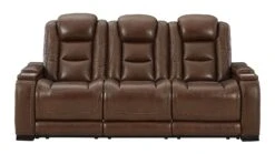 The Man-Den Mahogany Power Reclining Living Room Set W/ Adjustable Headrests -Signature Design by Ashley U8530615 sofa 3