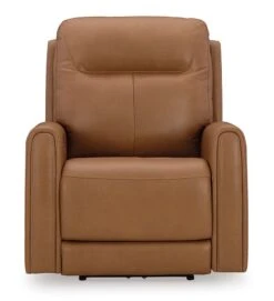 Tryanny Butterscotch Power Recliner W/ Adjustable Headrest -Signature Design by Ashley U9370413 recliner 3
