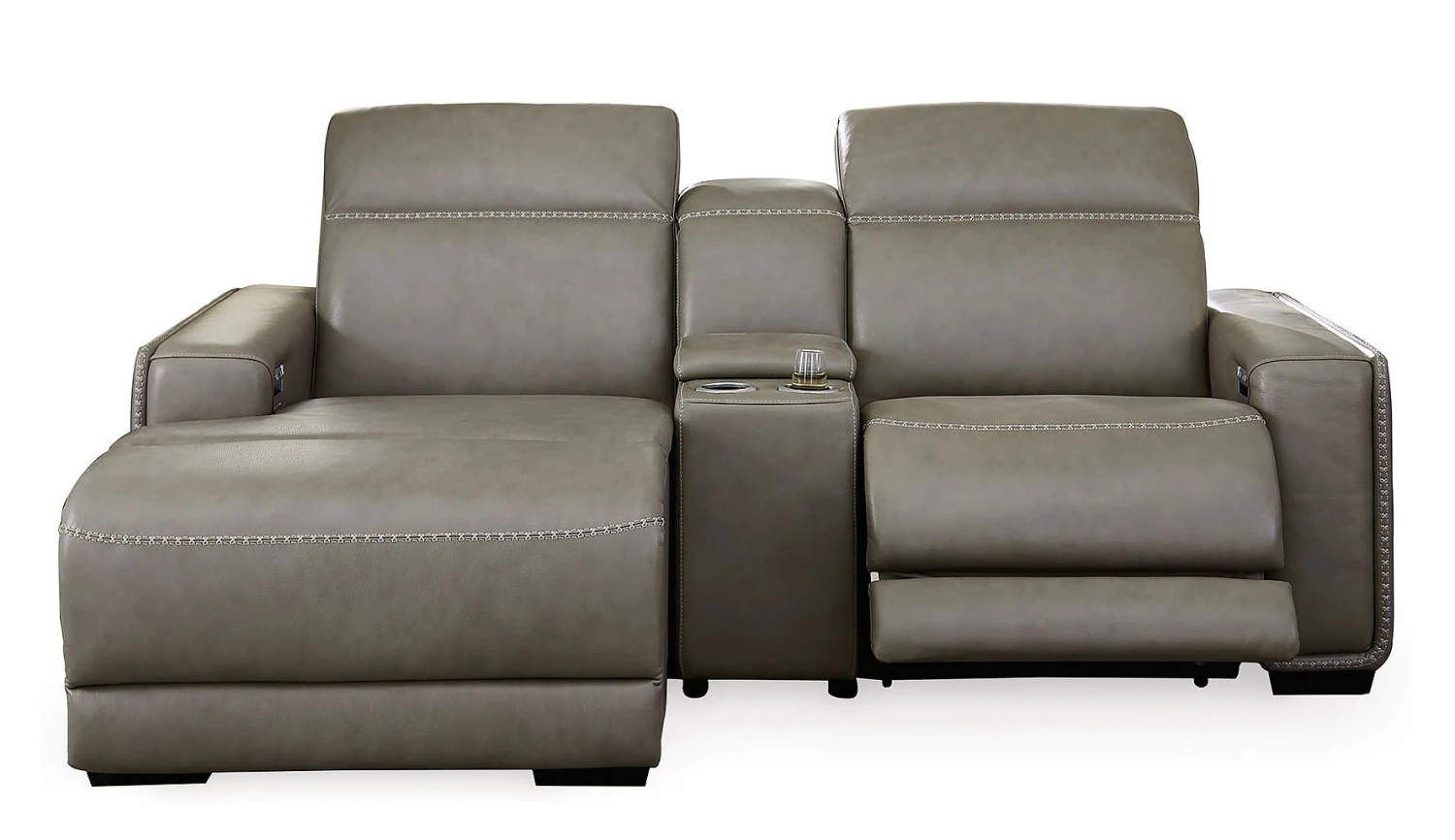 Correze Left Chaise Small Power Reclining Sectional W/ Console 1 Correze Left Chaise Small Power Reclining Sectional W/ Console